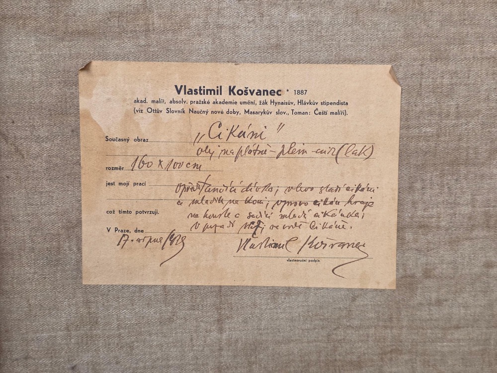 VLASTIMIL KOŠVANEC, CIKÁNI, OLEJ - Obrázek 4