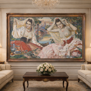 VLASTIMIL KOŠVANEC, NA TRÁVĚ, OLEJ