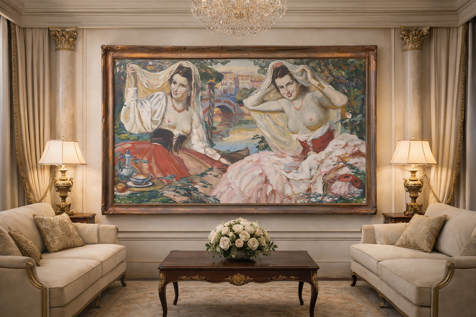 VLASTIMIL KOŠVANEC, NA TRÁVĚ, OLEJ