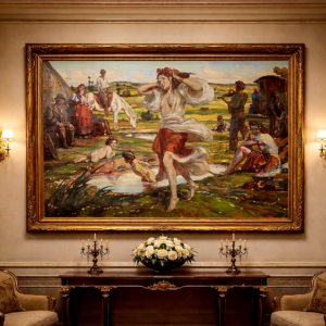 VLASTIMIL KOŠVANEC, CIKÁNI, OLEJ