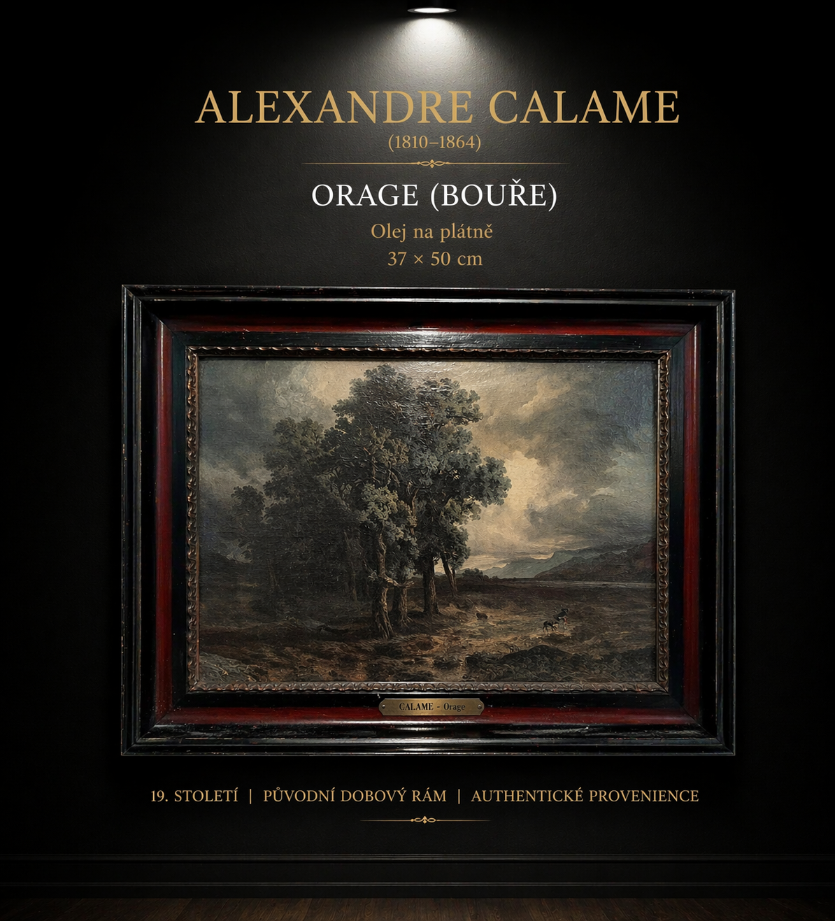 ALEXANDRE CALAME, ORAGE (BOUŘE)